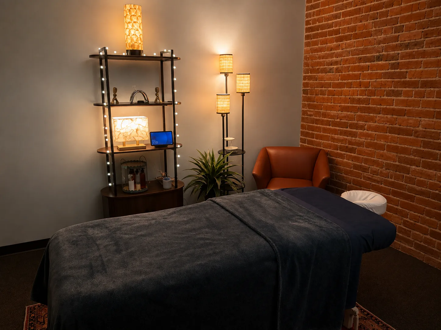 TranquiLab massage treatment room inside SpaBlue in downtown Spokane